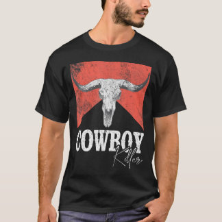 T-shirt Cowboy Killers Bull Skull Howdy Punchy Western Cou