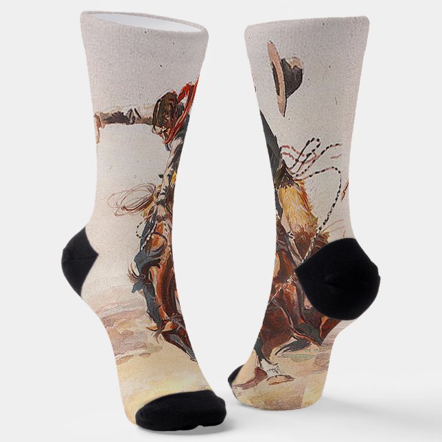 T-SHIRT Cowboy Life Socks Socken (Gewinkelt)