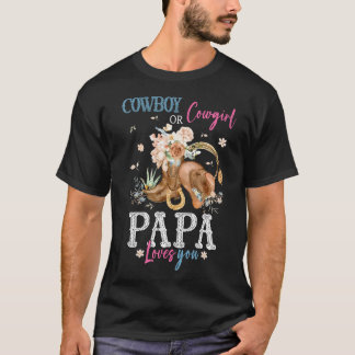 T-shirt Cowboy Ou Cowgirl Faire-part De La Fête De Révélat