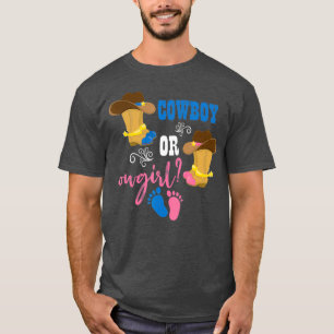 T-shirt Cowboy ou Cowgirl Grossesse Bébé Genre Révélation