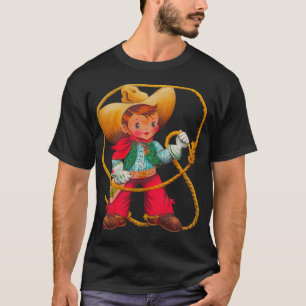 T-shirt Cowboy Retro Boy Child Cute Western