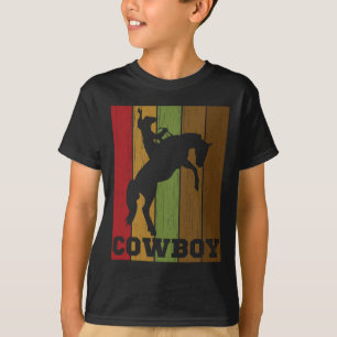 T-shirt Cowboy Rodeo Horse Rétro Western Cowboy Horseck Ri