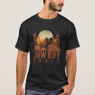 T-shirt Cowboy Rodeo Western Texan Cadeau Équitation C