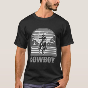 T-shirt Cowboy Roping Rodeo Rider Racer Horseck Horseck