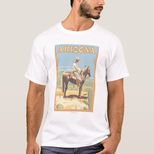 T-shirt Cowboy (vue de côté) Arizona (Devant)