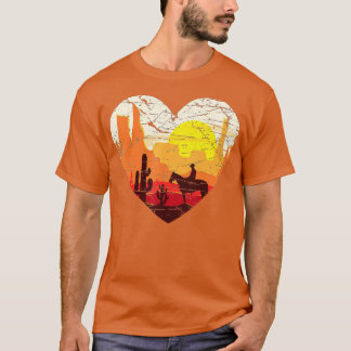 T-shirt Cowboy Western Riding Horse Equestre Pays Ro