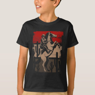 T-shirt Cowboy Wild West Country Horseck équitation Cheval