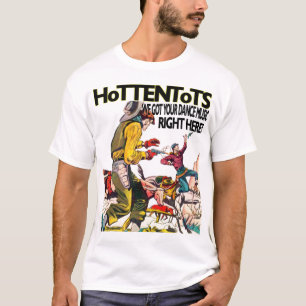 T-shirt Cowboys ayant la pièce en t de blanc d'amusement