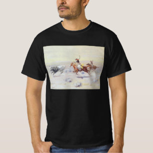 T-shirt Cowboys du Triangle du Bar par CM Russell