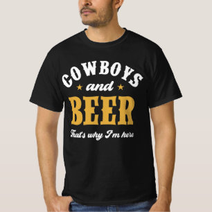 T-shirt Cowboys et bière