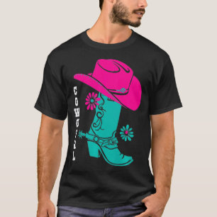 T-shirt Cowgirl Boot Western Rodeo Cowgirls Cowboy