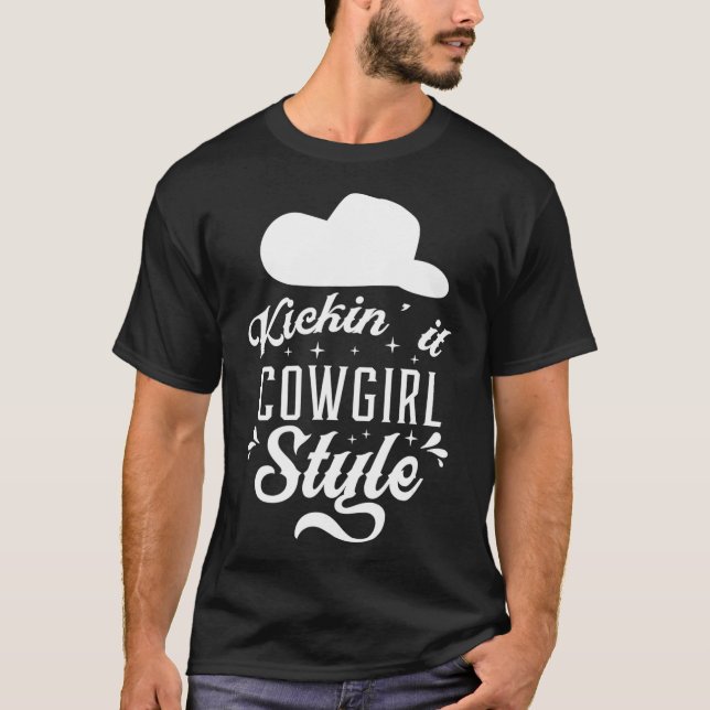 T-shirt Cowgirl Boots Country Music Line Dancing Horse (Devant)