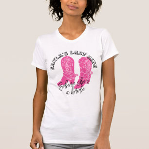 T-shirt Cowgirl bottes design bachelorette