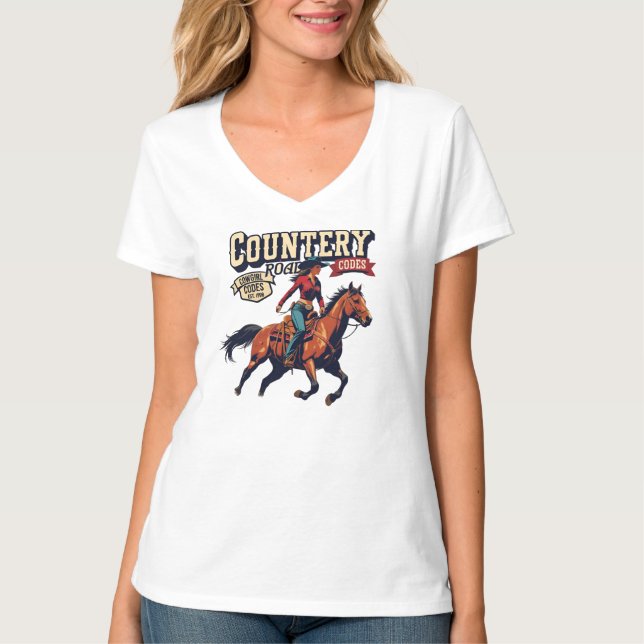 T-shirt Cowgirl Codes: Country Spirit Unleashed (Devant)