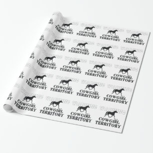 T-SHIRT Cowgirl-Gebiet Geschenkpapier