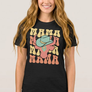 T-shirt Cowgirl Mama   Fête des Mères Western Unique