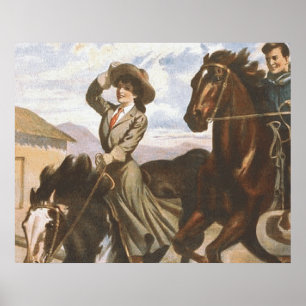 T-SHIRT Cowgirl OS Poster
