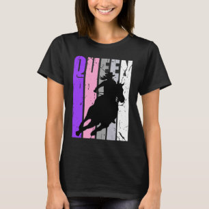 T-shirt Cowgirl Queen Rodeo femmes Barrel Racer Anniversai