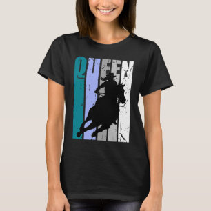T-shirt Cowgirl Queen Rodeo femmes Barrel Racer Anniversai