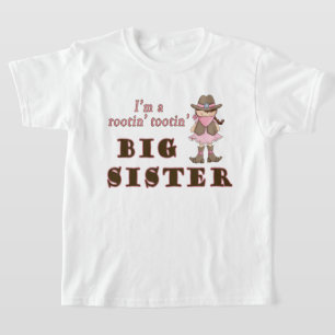 T-shirt Cowgirl Rootin Tootin Big Sister