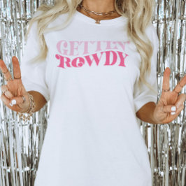T-shirt Cowgirl Rose à la Fête de Bachelorette Déchaînée