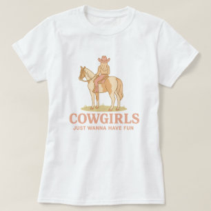T-shirt Cowgirls Drôles Veulent Juste S'amuser Voyage