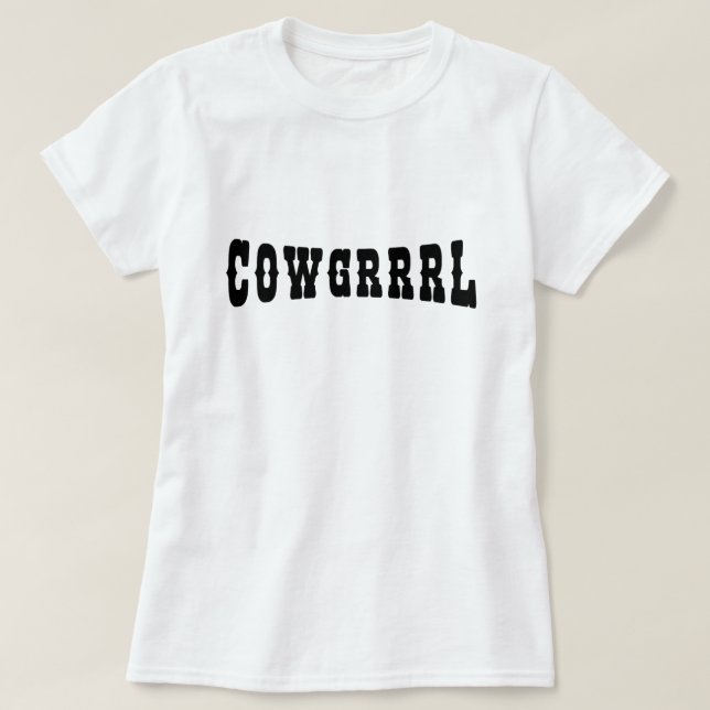 T-SHIRT COWGRRRL (Design devant)