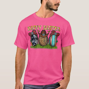 T-shirt Cowhal léopard Oeufs de Pâques Gemstone Cowboy Cas