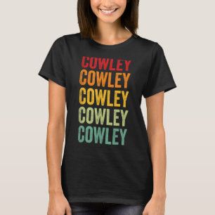 T-shirt Cowley County Kansas Rainbow Text Design
