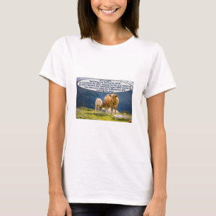 T-shirt Cow's Common Sense (light)