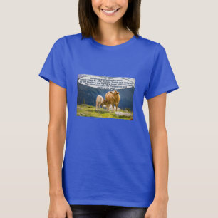 T-shirt Cow's Common Sense (sombre)