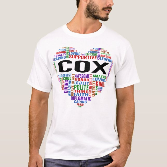 T-shirt COX Legend Heart (Devant)