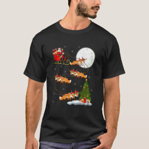 T-shirt Coyote Renard Santa Sleigh Volant Drôle Magique Ch