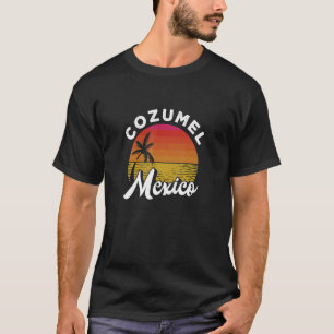 T-shirt Cozumel Mexique Plage Mexicaine Coucher de soleil 