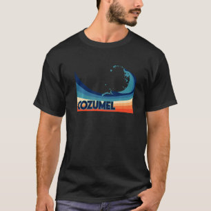 T-shirt Cozumel Mexique Rétro Surf Voile & Pêche Vacances