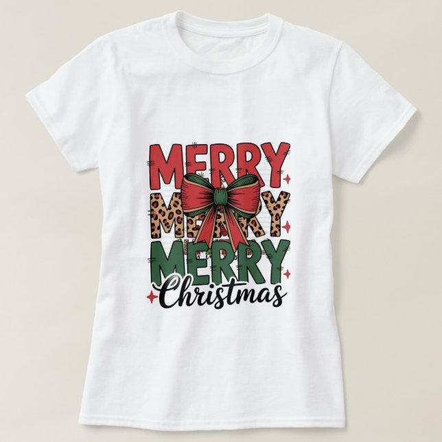 T-shirt Cozy Christmas Sweatshirt with Santa Claus Design (Design devant)