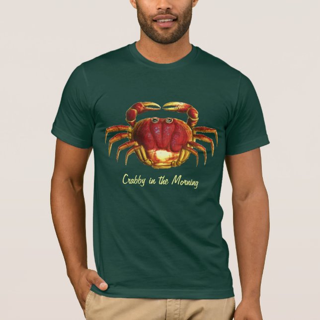 T-shirt CRAB de Crabby le matin (Devant)