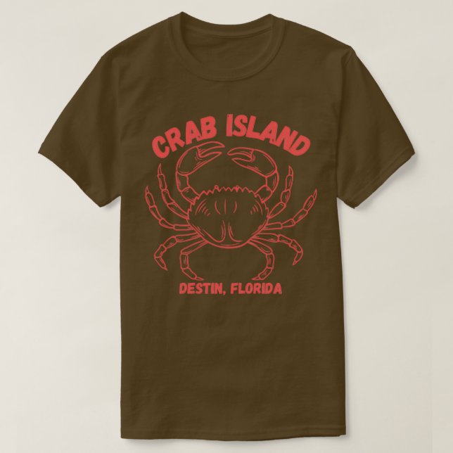 T-shirt Crab Island design pour Destin Florida (Design devant)