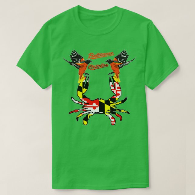 T-shirt Crabe Bleu Baltimore Oriole fun Maryland jour (Design devant)