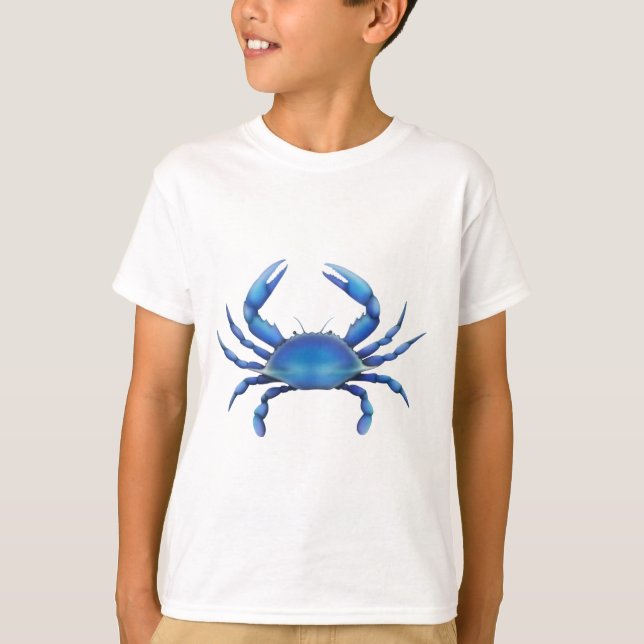 T-shirt Crabe bleu oriental (Devant)