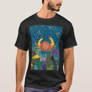 T-shirt Crabe Céleste & Trésor : Un Zodiaque Fantaisiste S