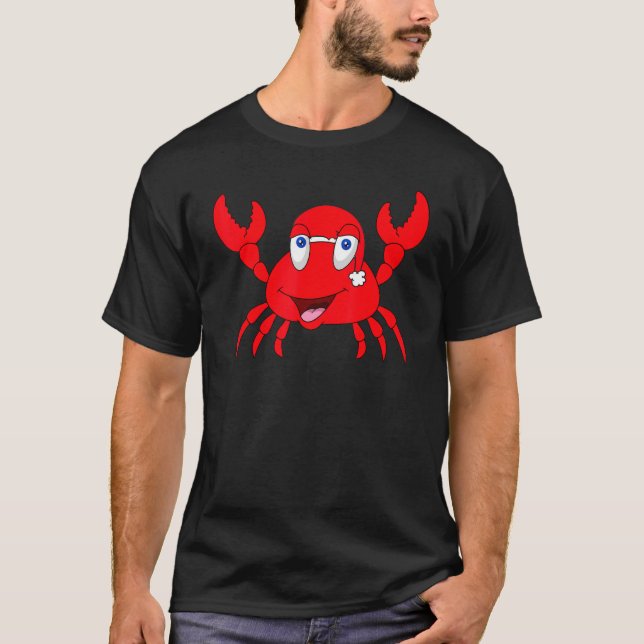 T-shirt Crabe de Noël chapeau Noël Pyjama de Noël pour les (Devant)