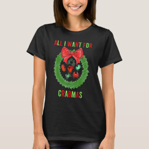T-shirt Crabe de Noël parfait pour amateur de crabes pêche