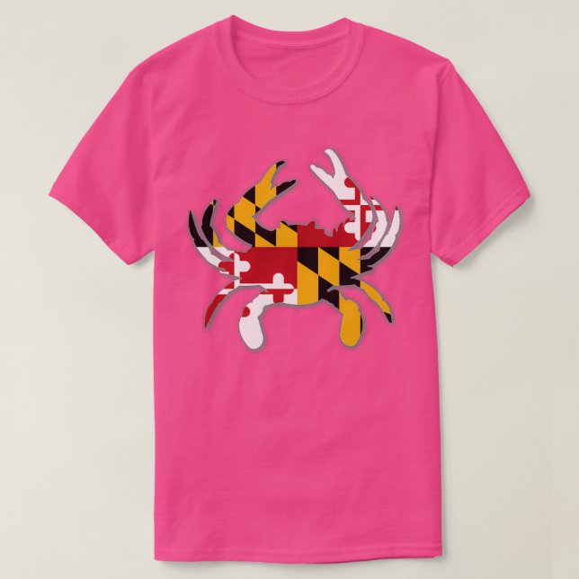 T-shirt Crabe du pavillon du Maryland 5 (Design devant)