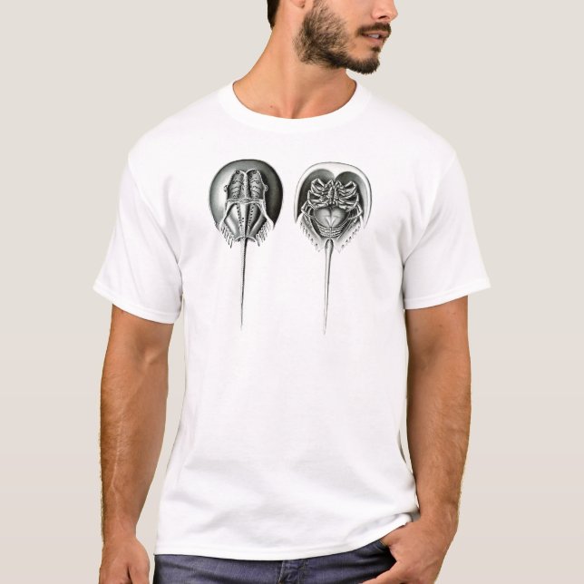 T-shirt Crabe en fer à cheval côtier (Devant)