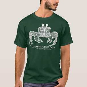 T-shirt Crabe fantôme de l'Atlantique avec nom dessin anim