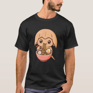 T-shirt Crabe fer à cheval japonais mignon mangeant du ram