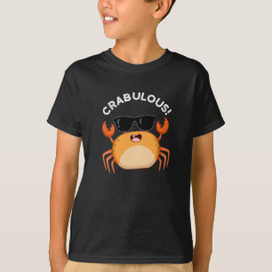 T-shirt Crabe Funny Crabe Pun Dark BG