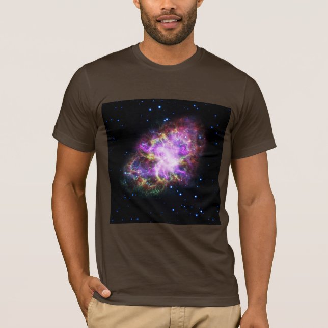 T-shirt Crabe Nebula Supernova Remnant Hubble Composite (Devant)
