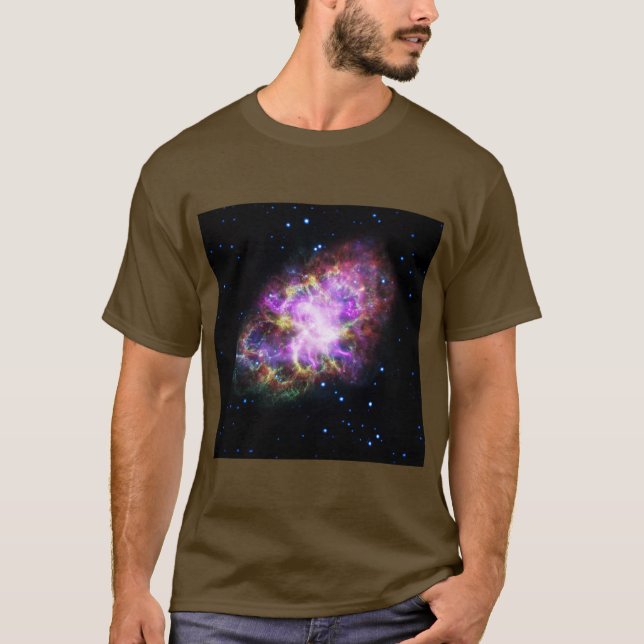 T-shirt Crabe Nebula Supernova Remnant Hubble Composite (Devant)